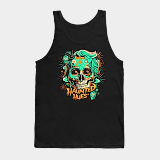 "Haunted Hues" design Tank Top